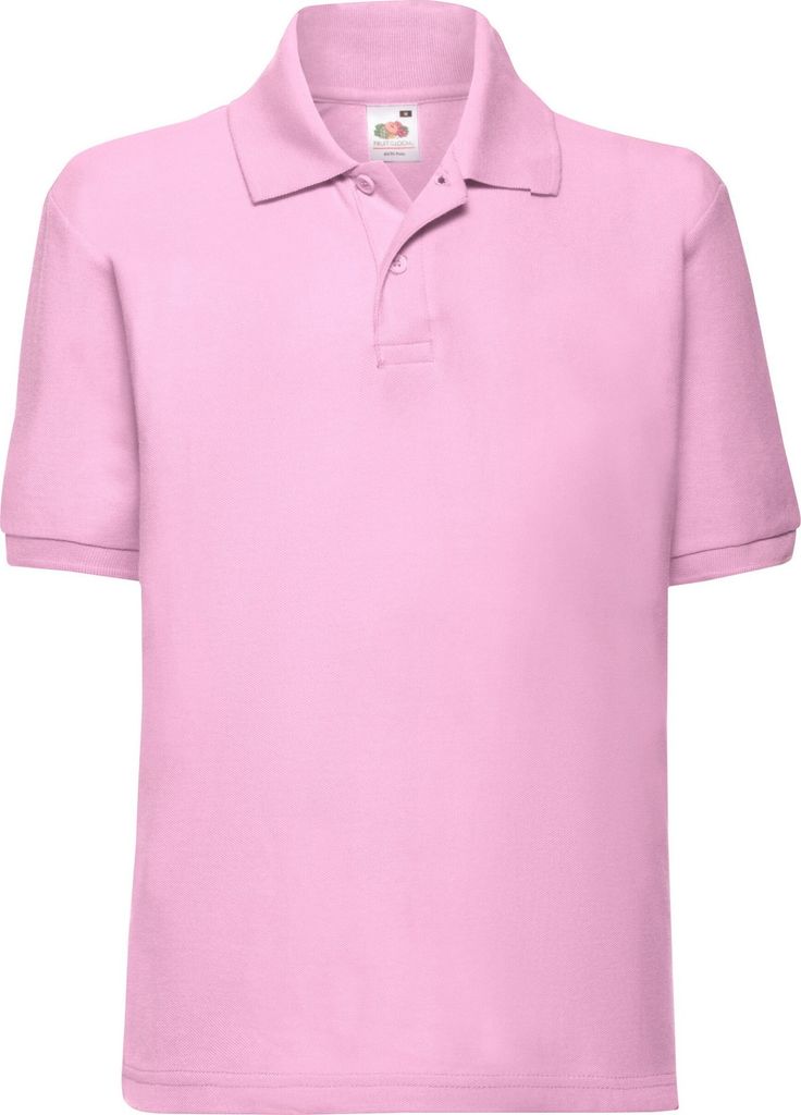 Fruit of the Loom - "65/35" Poloshirt für Kinder RW10132 (116) (Hellrosa)