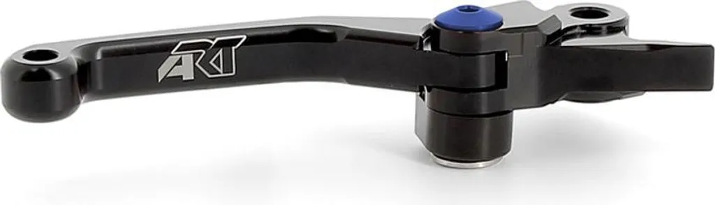 Levier d'embrayage ART pliable noir avec vis bleue pour moto de cross
