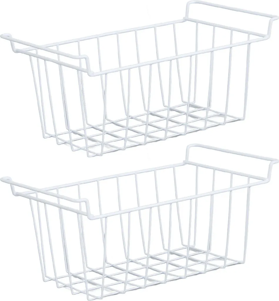 Fini le Désordre : Panier Congélateur Suspendu 45cm en Métal - Lot x2