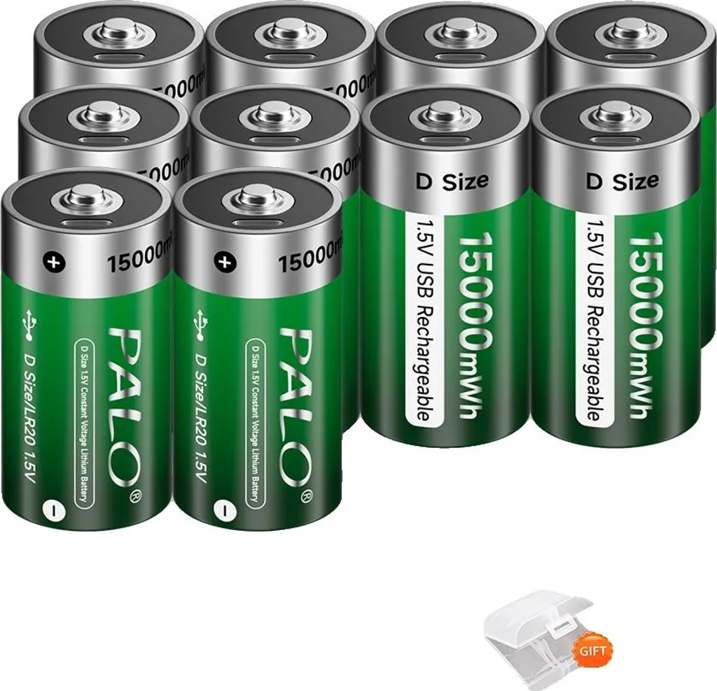 Batterie Rechargeable 15000 mWh USB-C Haute Capacité - Lot de 10 PCS