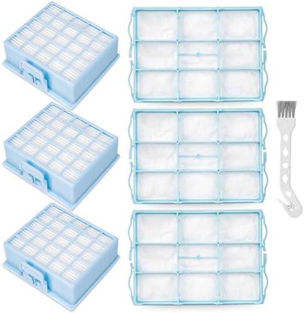 3 HEPA Filter+3 Motorschutzfilter für Siemens VS06G VS06B Produktbild 