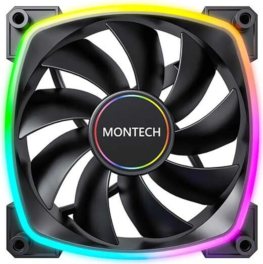 Montech AX140 PWM ventola nera per PC - 3