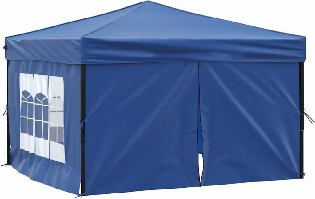 OFFERTA Gazebo 3x3 vidaXL Blu | Tenda Pieghevole Completa di Pareti