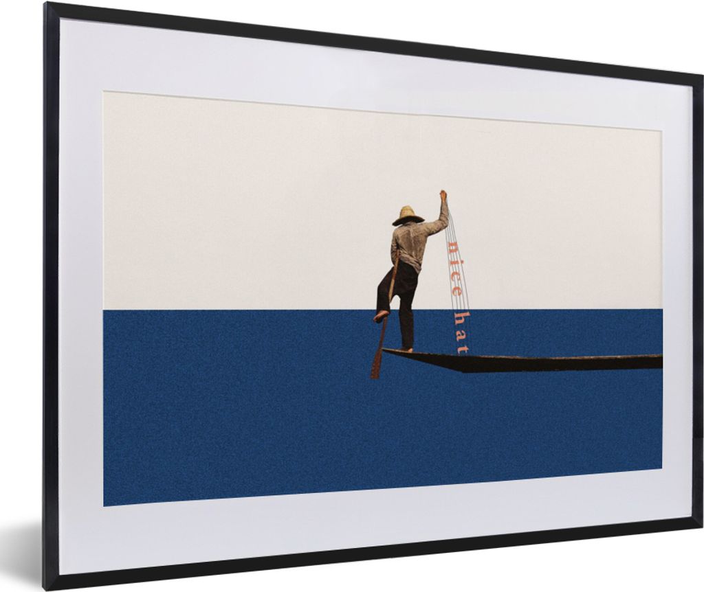MuchoWow Gerahmtes Poster Frau - Komplimente - Abstrakt 60x40 cm - Poster mit Schwarzem Bilderrahmen Wandposter Rahmen Foto Bilder - Schlafzimmer...