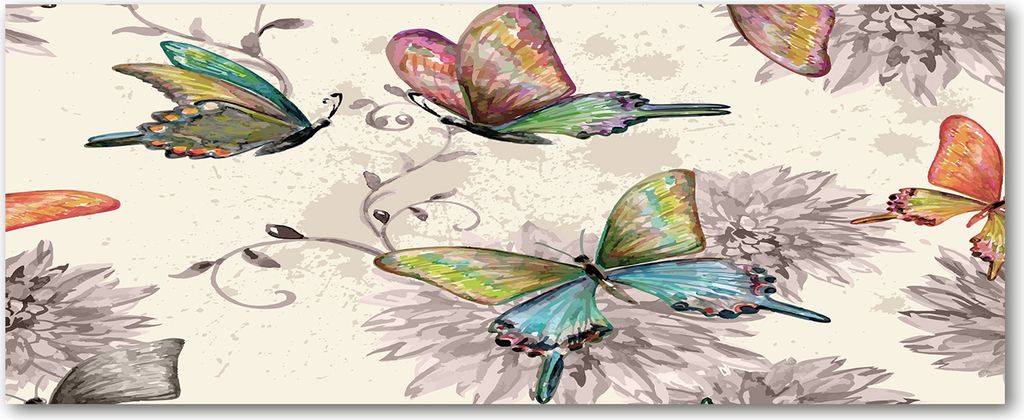 Tulup Glas-Bild Wandbild aus Glas - 125x50 - Wandkunst - Wandbild hinter gehärtetem Sicherheitsglas - Dekorative Wand für Küche & Wohnzimmer -...