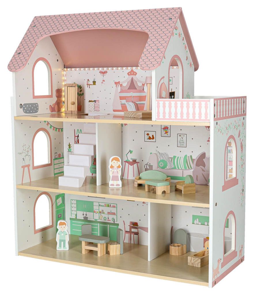 KIK Puppenhaus aus Holz Lulilo Penonio Produktbild 