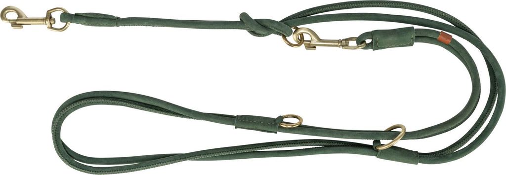 TRIXIE Pure Verlängerungsleine, Leder - salbei - 2 m/10 mm