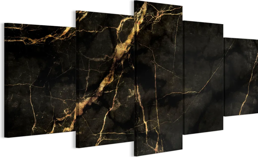 LUMASOUL Quadro Parete 200x100 Marmo Oro Cornice Legno Offerta