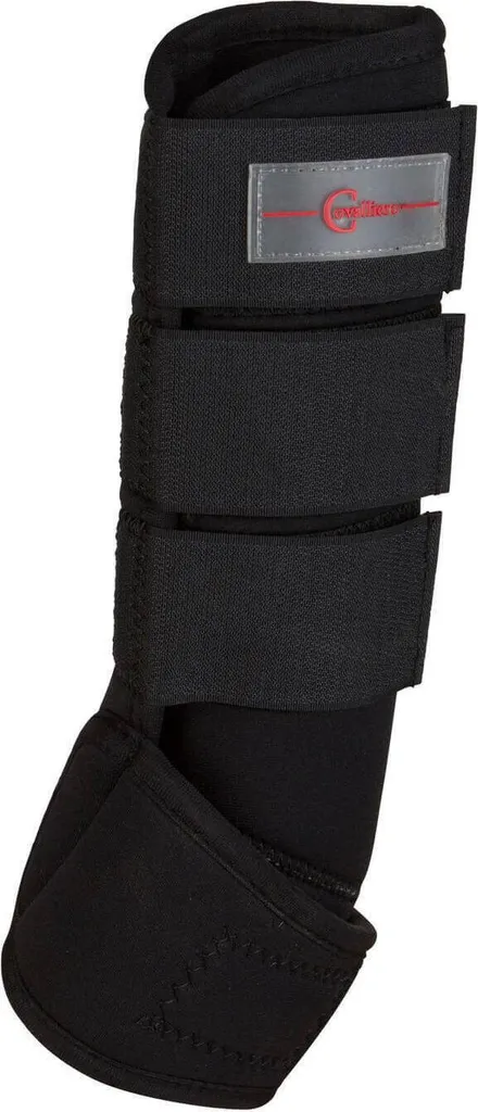 Guêtres pour Boulet et Protections Tendons Cheval Demi-Sang Noir x4