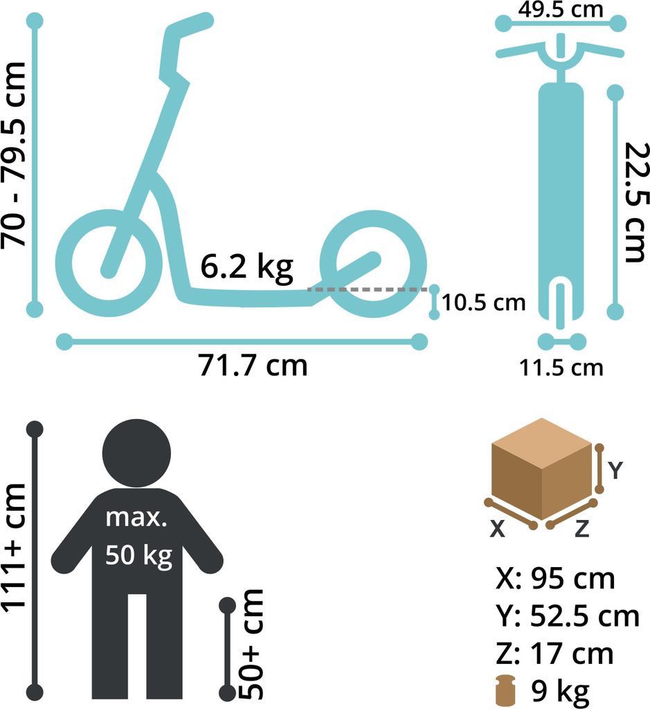 BIKESTAR Tretroller Kinderroller ab 4 - 5 Jahre | 10 Zoll Produktbild 8