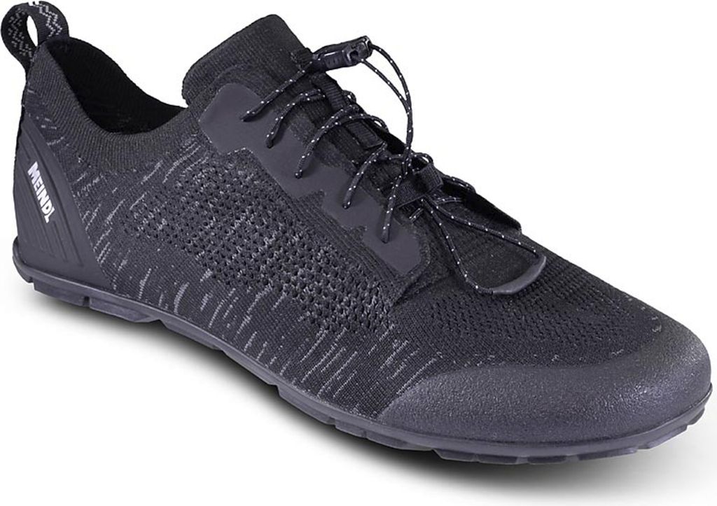 Meindl Pure Comfort 4698-01 Barfußschuhe Herren Schwarz/Silber, Textil - Barfußschuhe HERREN, Schwarz