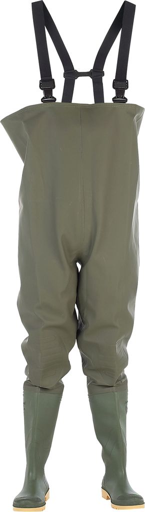 Dikamar Herren Fischerhose / Gummistiefel Administrator FS1130 (45 EUR) (Grün)