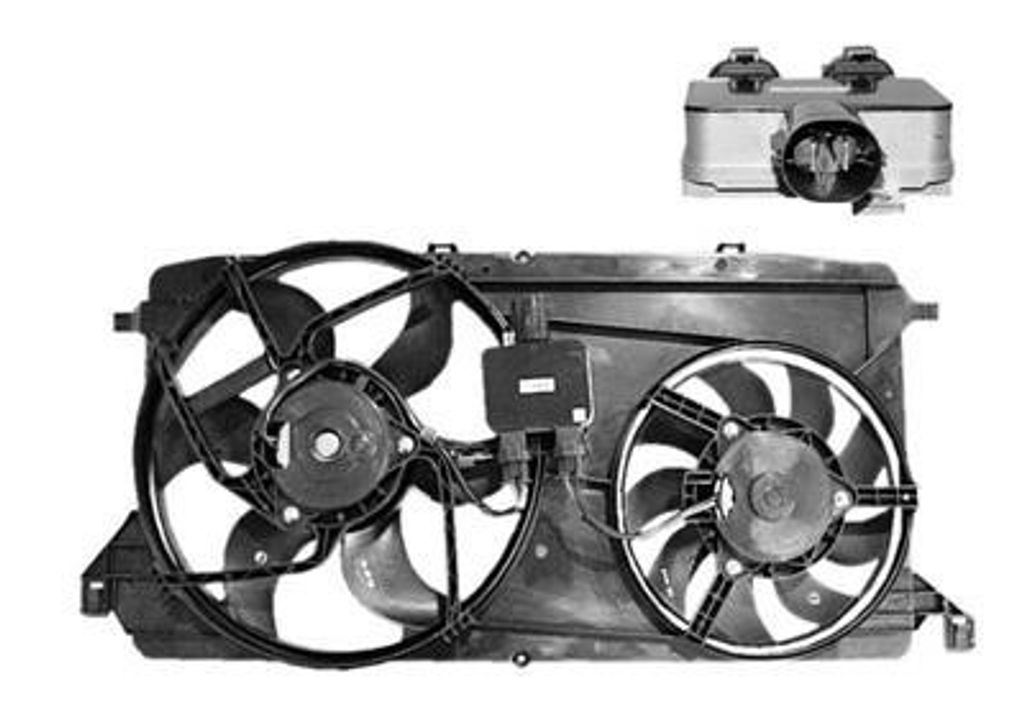 VAN WEZEL 1985749 Lüfter Motorkühlung Kühlerlüfter für FORD Transit Mk6 Kasten (V347, V348, FA) Wasserkühler