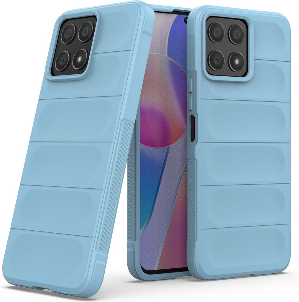 Honor X8 Hülle, Weich TPU Silikon Stossfest Anti-rutsch Schutzhülle für Honor X8 Blau