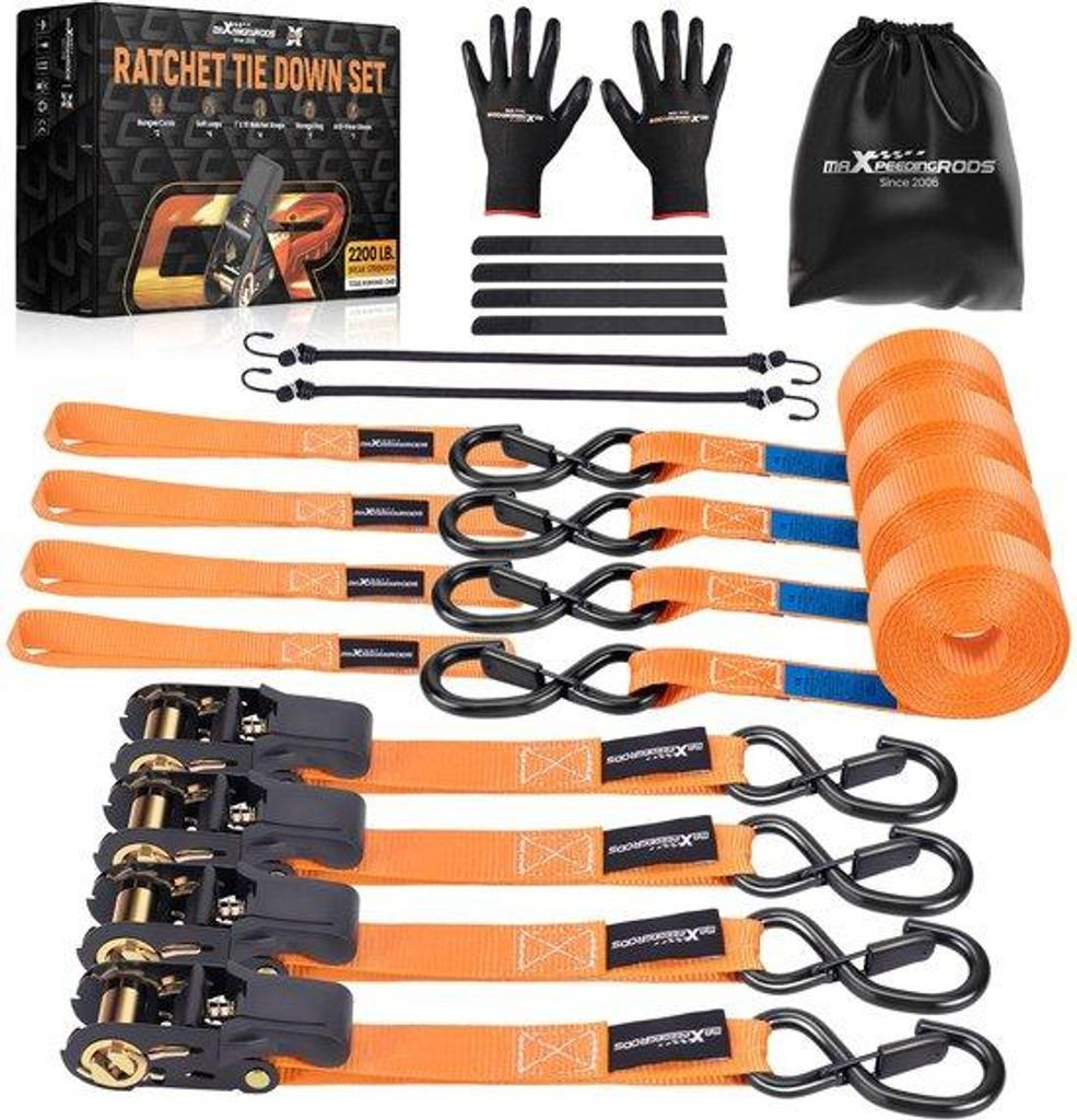 Ortungshalsriemen 4,5m, 25mm, EN 12195-2, Orange, mit Nagel, zusätzlicher Aufbewahrungsbeutel und 2 Kugellagern.