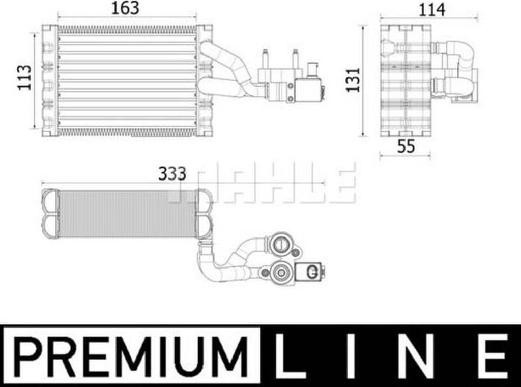 MAHLE AE 162 000P Verdampfer Klimaanlage Klimaverdampfer für VOLVO XC90 II (256)