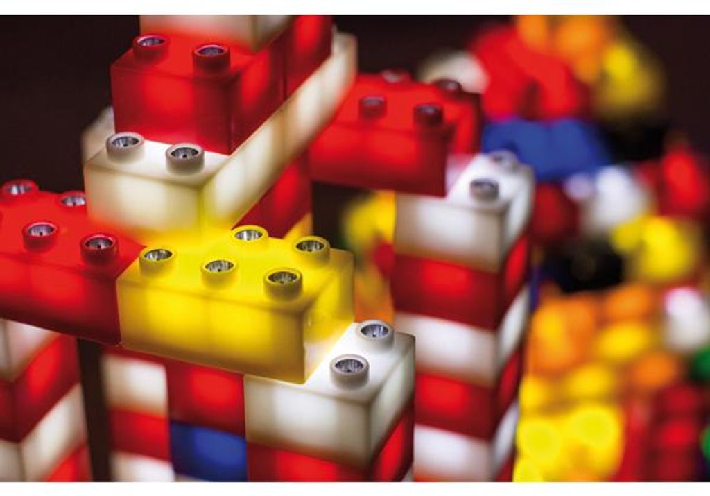 Eduplay Bausteine Light Stax Junior KIGA 180 Stück Konstruktionsspielzeug