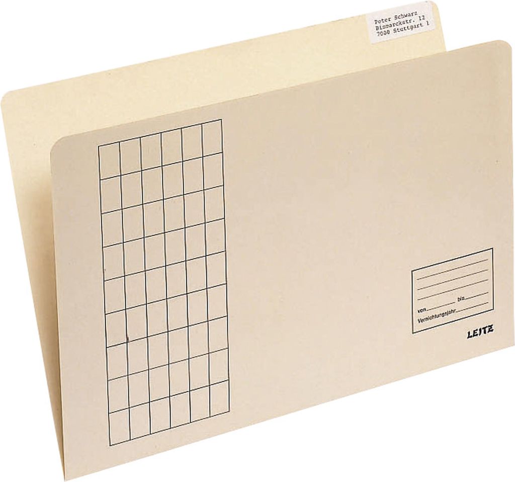 Leitz Einstellmappe 24330011 DIN A4 180g Karton chamois 100 St./Pack.
