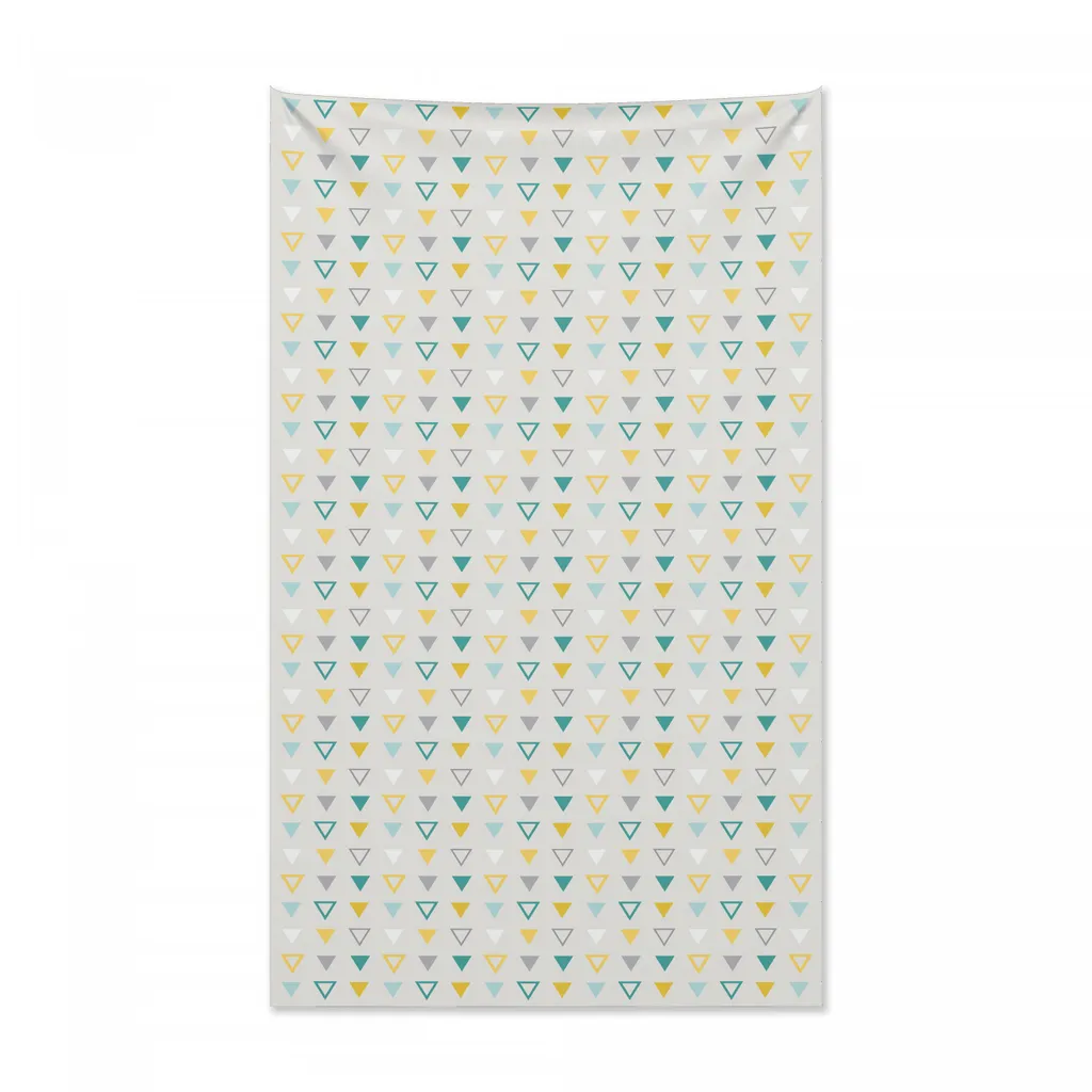 Abakuhaus Arazzo geometrico e copriletto, forme grunge retrò in morbido tessuto microfibra, colori chiari che non sbiadiscono, lavabile, 140 x 230 cm, multicolore