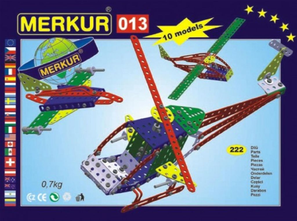 MERKUR 013 Súprava vrtuľníka 10 modelov 222ks Obrázok produktu 