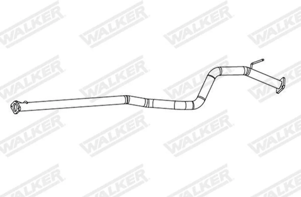 Tuyau d'échappement pour réparer Nissan Qashqai II et Renault Kadjar