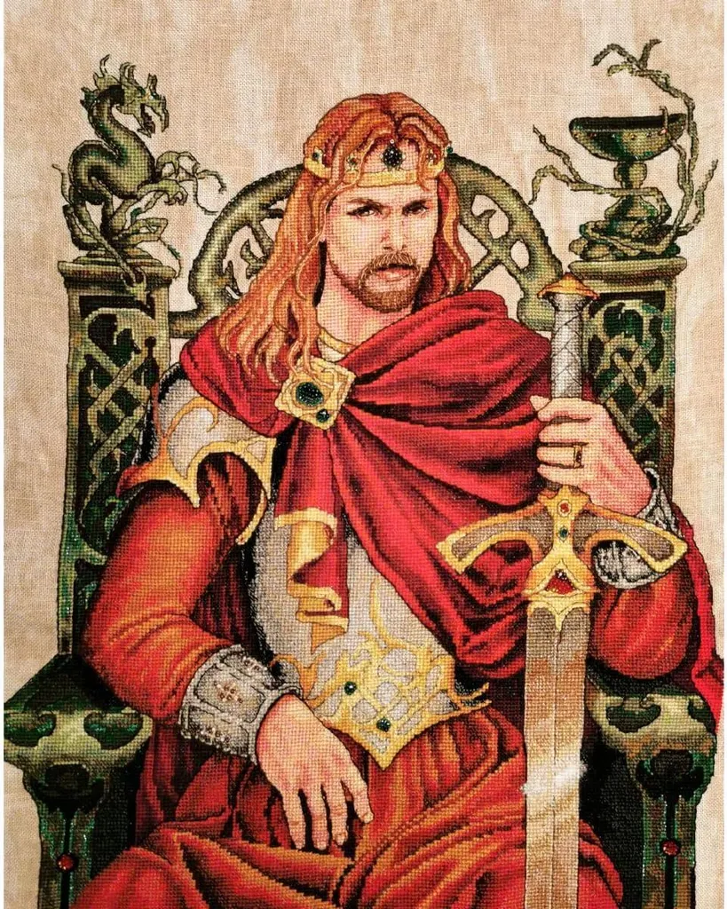 Tableau de point de croix Nimue King Arthur 174G kit broderie complet