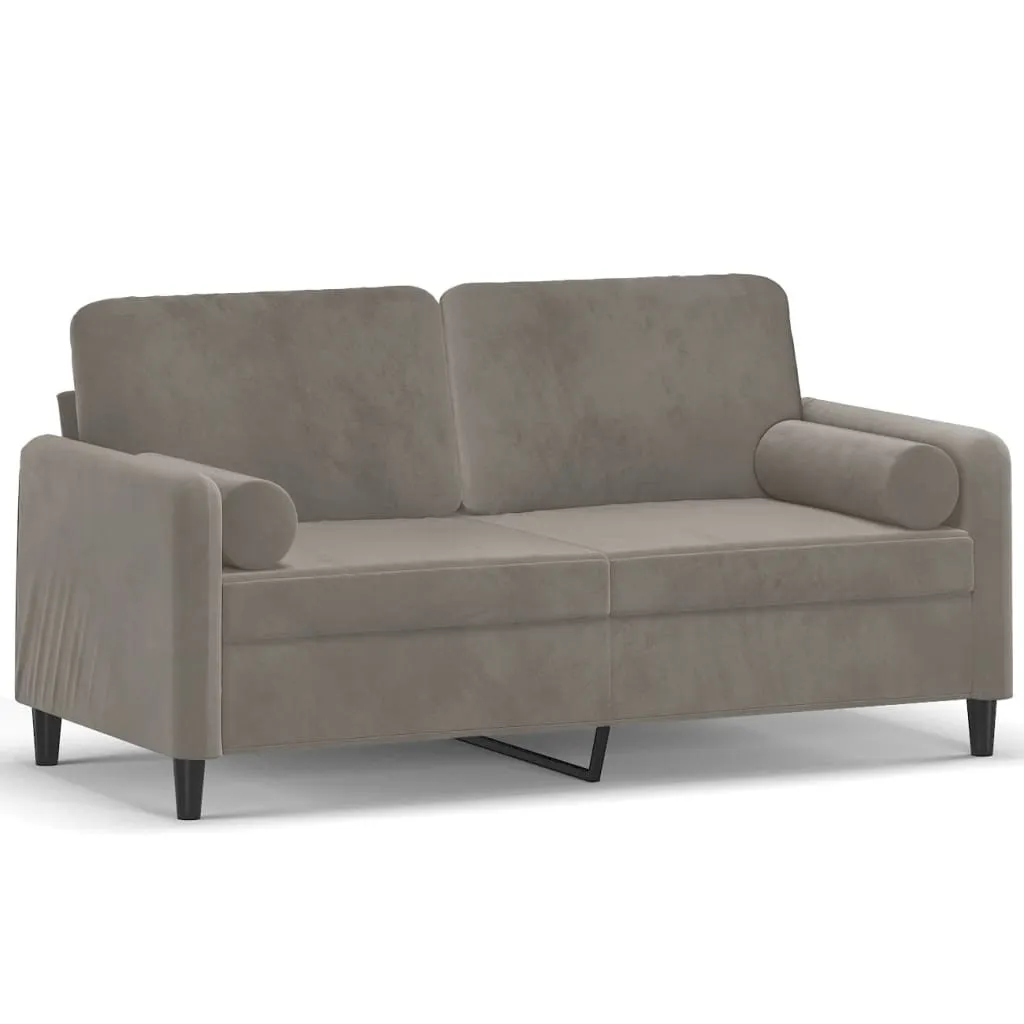 Optimisez votre espace : canapé 140 cm velours gris clair tout confort