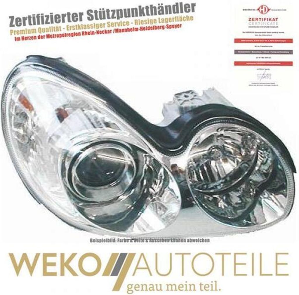 Diederichs Scheinwerfer re. Sonata, 01-05 H7+H1 für LWR