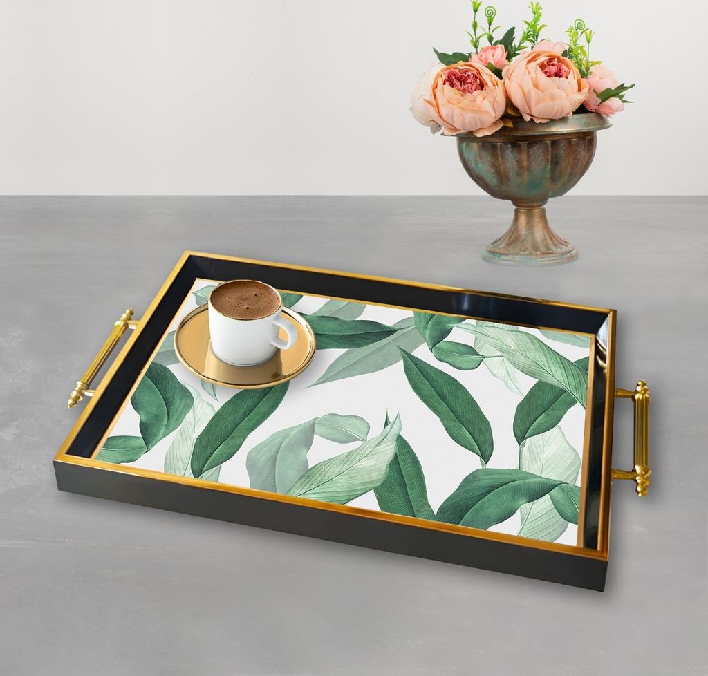 Evila Originals, TPA2, Tablett, Mehrfarbig, 100 % GLAS, 50 x 29 x 3,5 cm