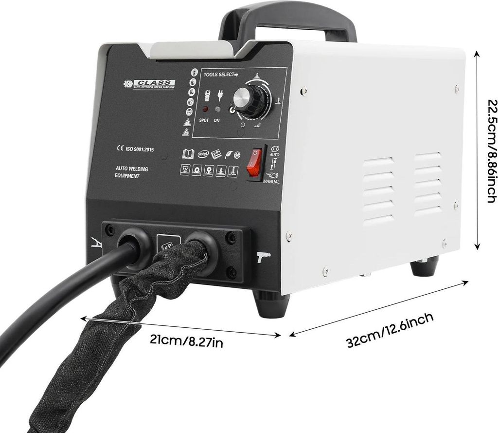 Karosserie Dellen Reparaturgerät - Punktschweißgerät - 3 kW 3500 A - 220 V Netzbetrieb - Gehäuse aus Eisen und Aluminium - Weiß
