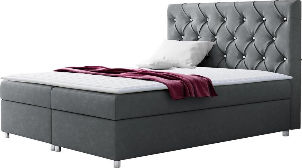 MIRJAN24 Boxspringbett Paros, Ehebett mit zwei Bettkästen Produktbild 