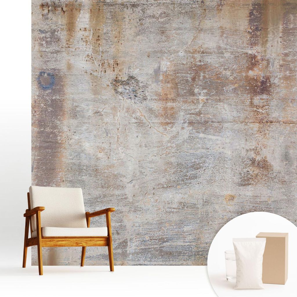 Fototapete - 250x250 cm - Tapete - Wandtapete - Wandbilder - Dekofolie - Tapete Folie - Wand - Dekoration - Wohnzimmer - Rohe Oberfläche