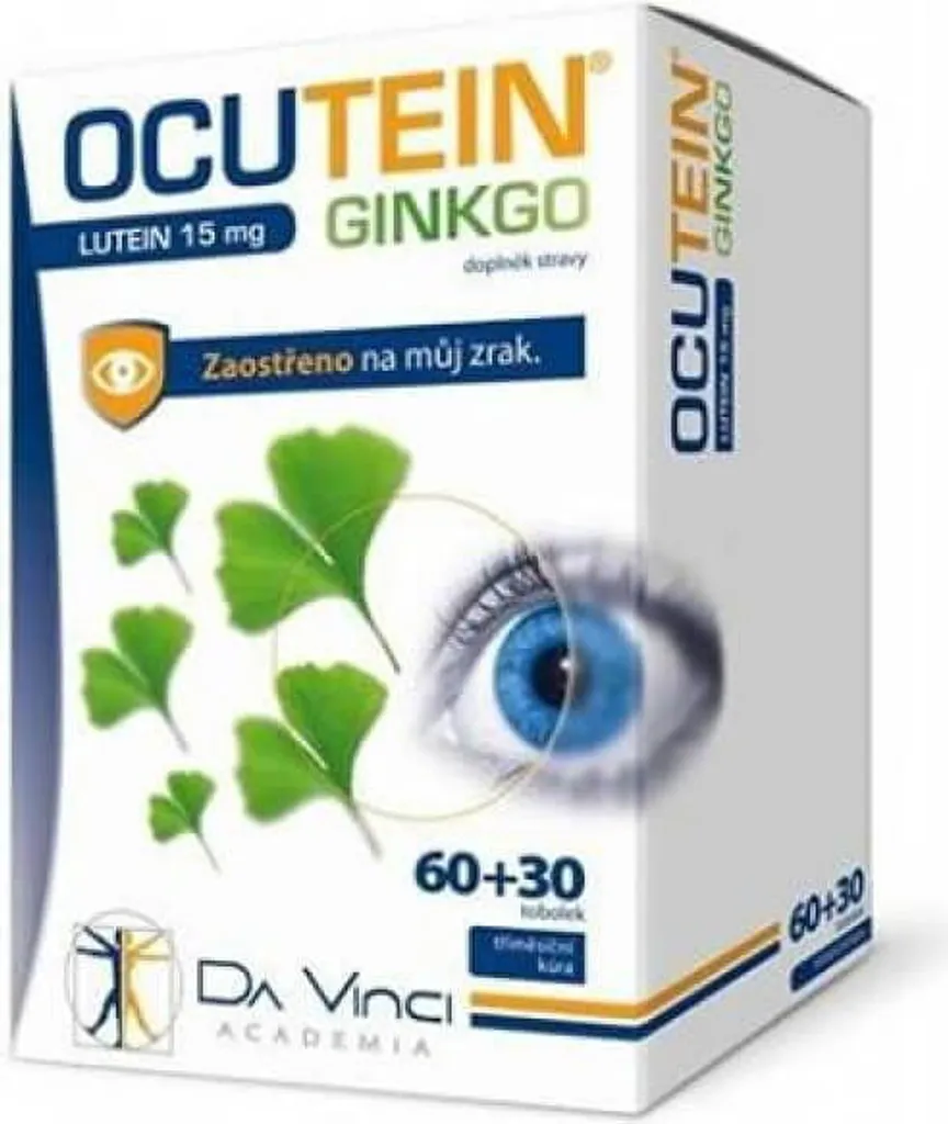 Ocutein Ginkgo 45 mg et Lutéine 15 mg Da Vinci - Cure de 60 + 30 gélules
