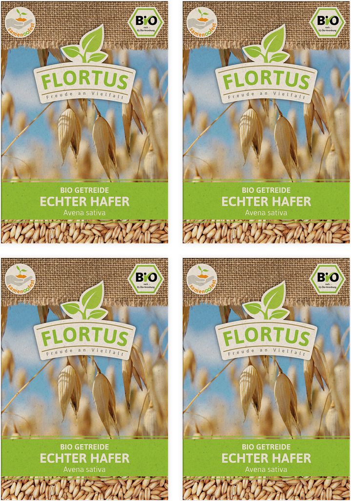 Echter Hafer | Getreidesamen von FLORTUS, Menge:300 g