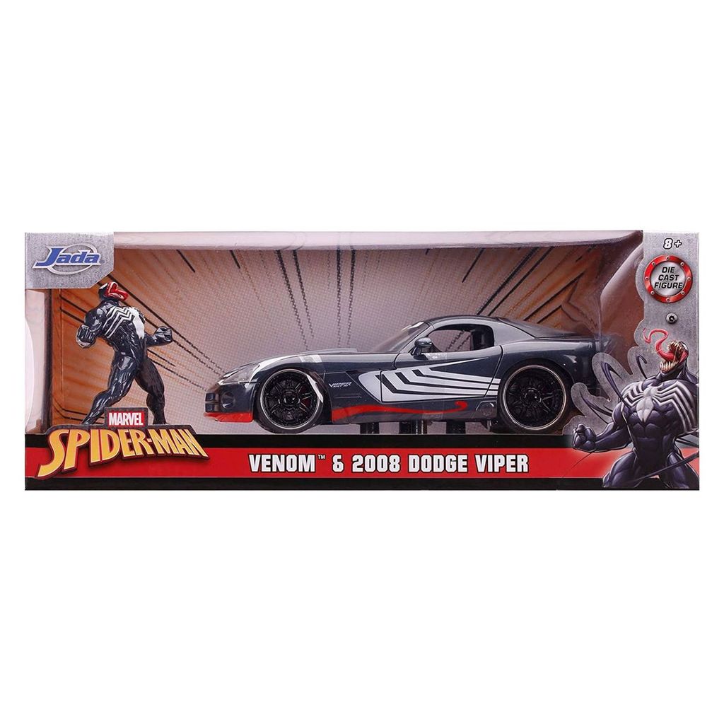 Jada 253225015 MARVEL Venom 2008 Dodge Viper 1:24