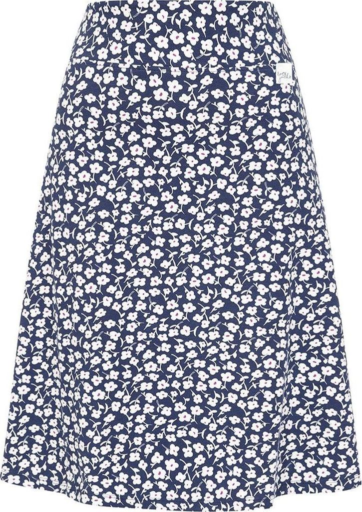 Lazy Jacks - Midirock für Damen, Jersey LJ133 (36 DE) (Blau/Weiß)
