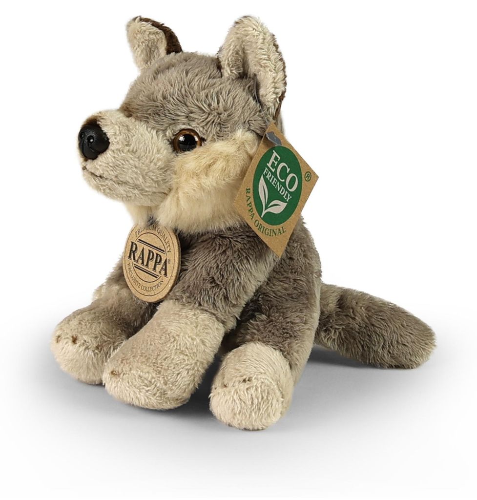 Plüschwolf, 13 cm, umweltfreundlich