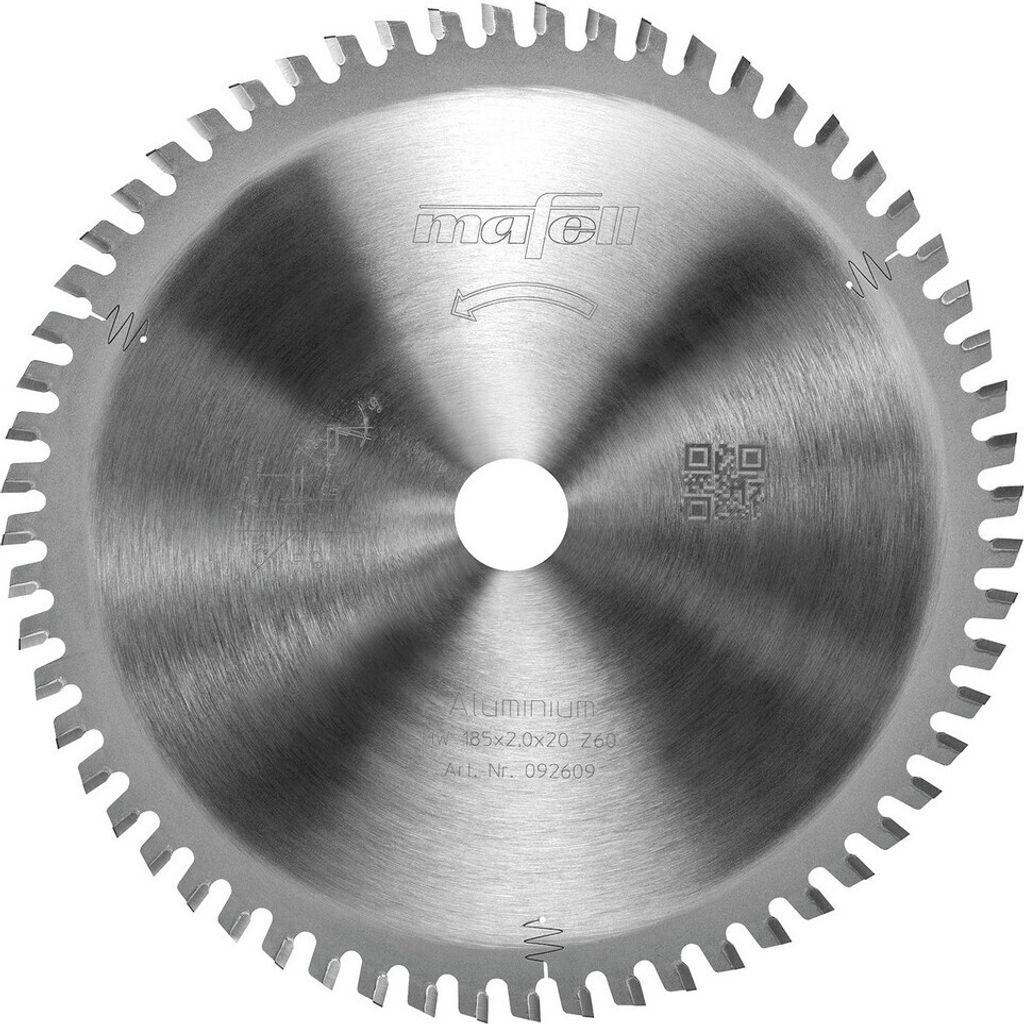 Mafell Sägeblatt KSB-AL185 185x1,4-2,0x20mm Z60 Akku Handkreissäge 092609