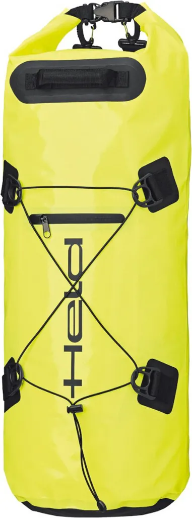 Sac Polochon Moto Étanche 60 Litres Jaune Fluo Held Roll Bag 2 Souple