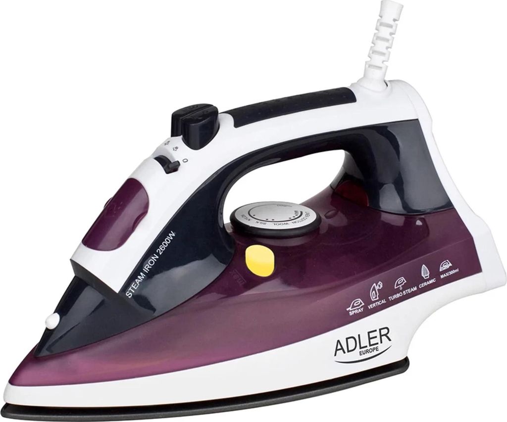 Adler AD 5022 Dry & Steam iron Ceramic soleplate Purple. Immagine del prodotto 