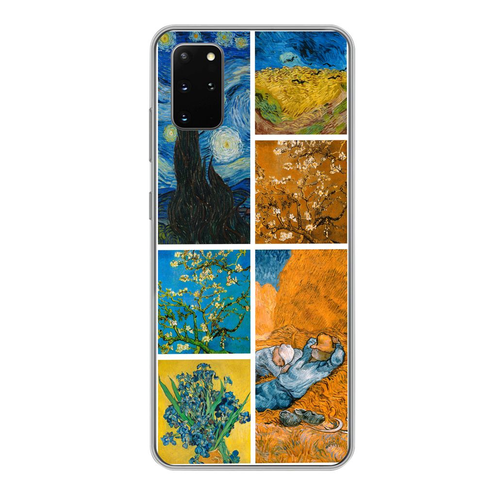 MuchoWow Handyhülle Schutzhülle Hülle für Samsung Galaxy S20 Plus Van Gogh - Collage - Alte Meister Silikon Softcase Handy Hülle - Hartschale