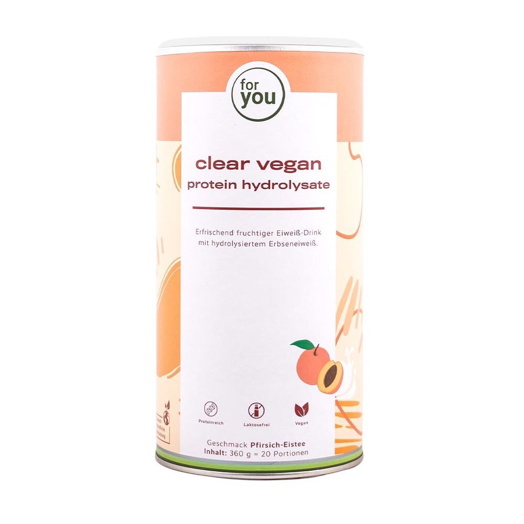 for you clear vegan protein hydrolysate - Pfirsich-Eistee