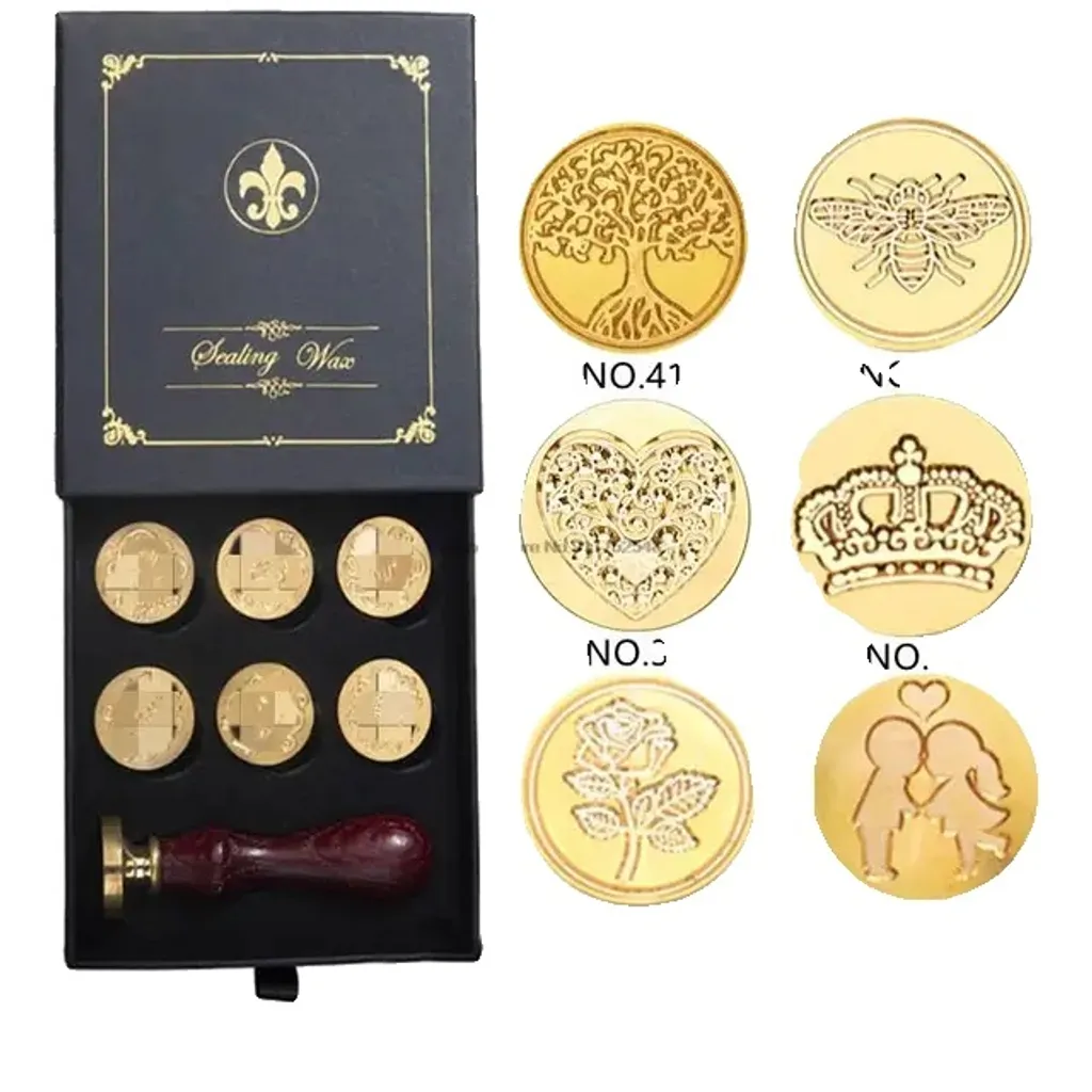 Set Regalo 7Seals2 Sigilli Cera Retrò Kit Completo Sigillatura