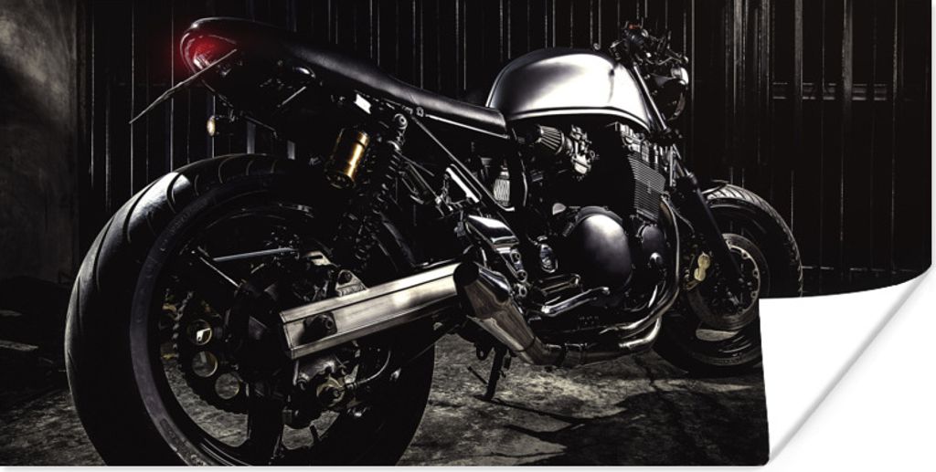 MuchoWow Poster Schönes Bild eines schönen Motorrads 150x75 cm - ohne Rahmen