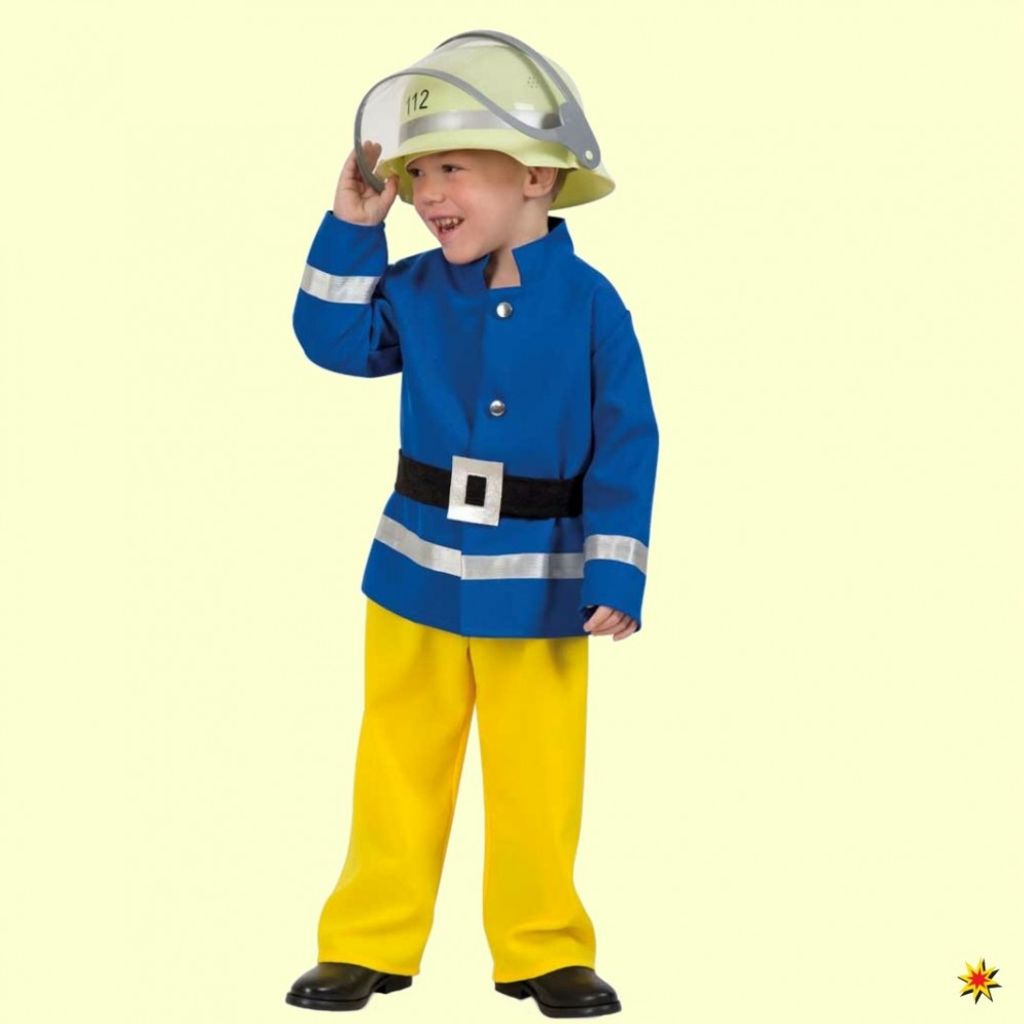 Feuerwehr Kinder Kostüm FEUERWEHRMANN Uniform Karneval Fasching 104 110 116 140 
