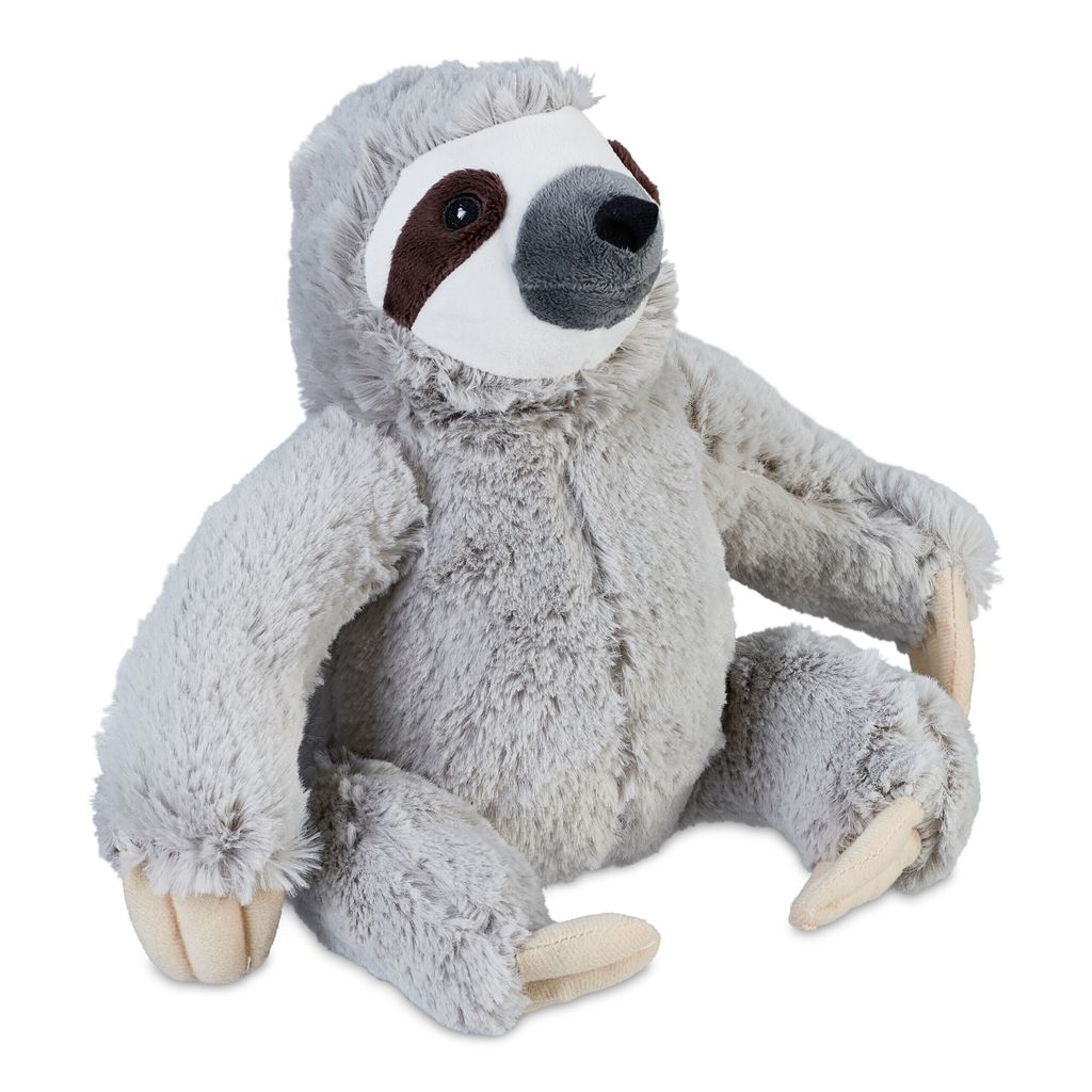 Relaxdays - Butoir de porte « Paresseux », tissu et sable, Image du produit 