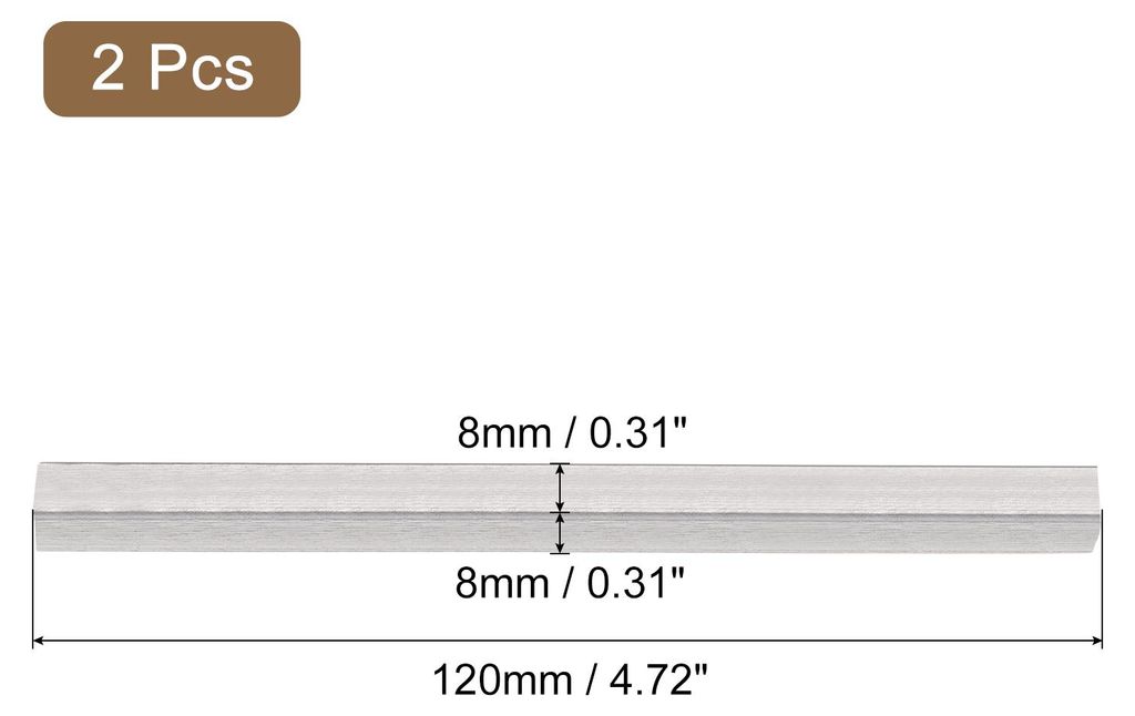 2 Stš¹ck Tš¹rgriff Spindel, Vierkantstift Ersatz Tš¹rgriffspindel, 120 x 8 mm Tš¹rspindel Ersatzteil Tš¹rbeschlag Haustš¹r fš¹r Tš¹...