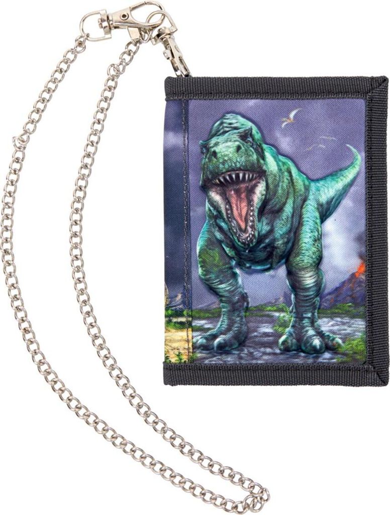Die Spiegelburg|T-Rexworld Portmonee mit Kette - T-Rex World (mit 3D-Druck)