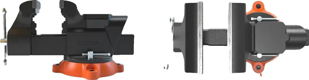 Etau 15 cm en Fonte, Base Tournante, Haute Charge - Idéal Atelier
