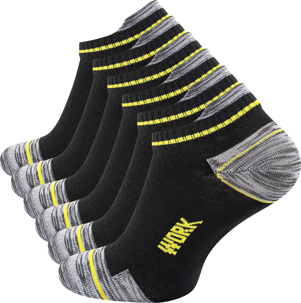 Cotton Prime® 6 Paar Sneaker-Arbeitssocken "WORK" 39-42 Produktbild 